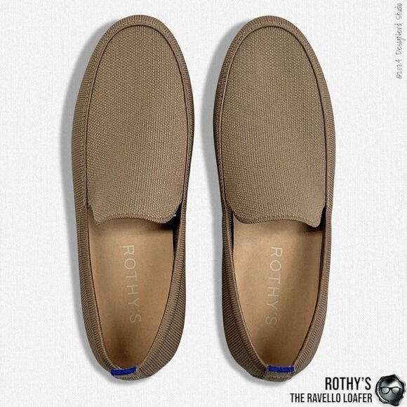 ROTHY’S THE RAVELLO LOAFER IN FADED BROWN SUSTAINABLE WASHABLE SHOES SIZE EU 42 main image 5
